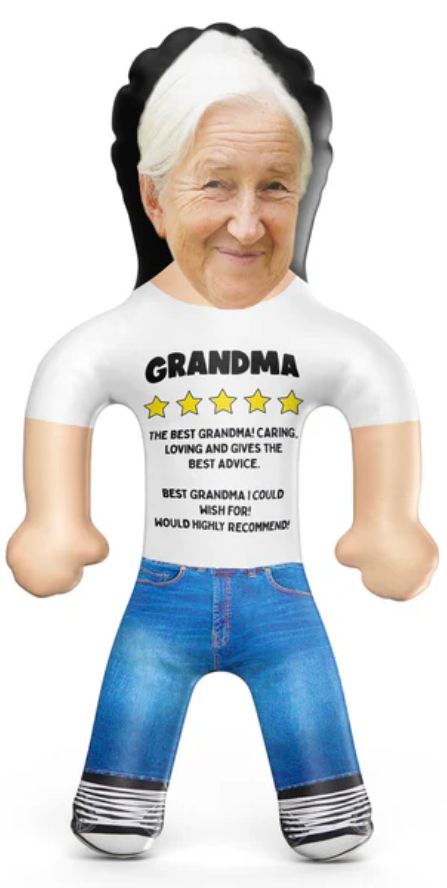 Grandma rating Mini-Me plush doll